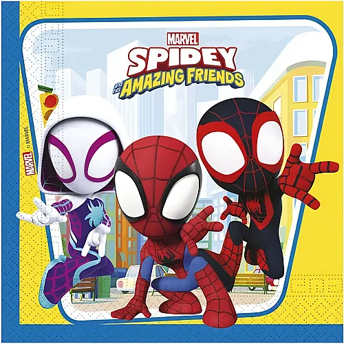 Procos Spiderman Papierservietten Spidey (20Teile)