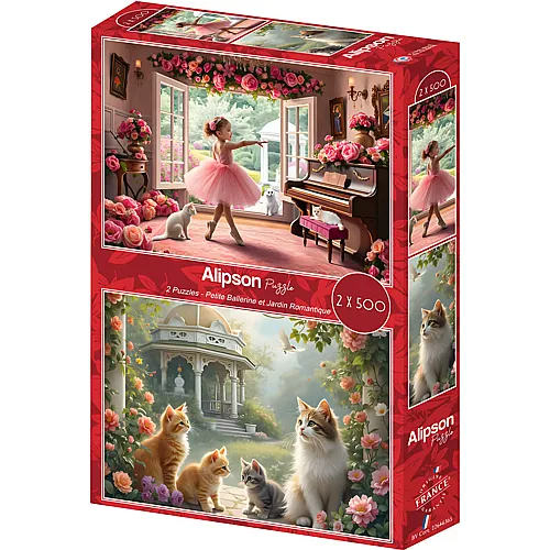 Alipson Puzzle Petite Ballerine et Jardin Romantique - 500 Teile