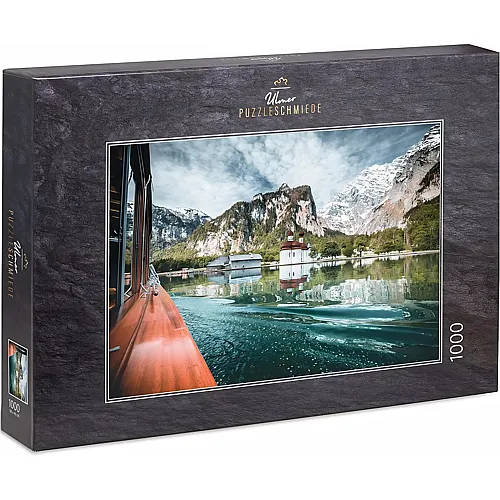 Ulmer Puzzleschmiede K�nigssee-�berfahrt zur Kirche St. Bartholom� vor dem Watzmann-Gebirge - 1000 Teile