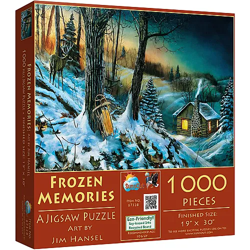 SunsOut Puzzle Jim Hansel Frozen Memories - 1000 Teile