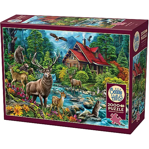 Red-Roofed Cabin - 2000 Teile