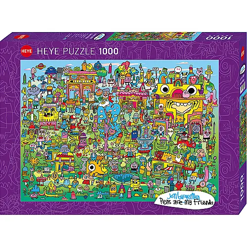 HEYE Puzzle Doodle Village (1000Teile)