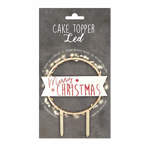 ScrapCooking Tortenaufsatz Mit Led Merry Christmas