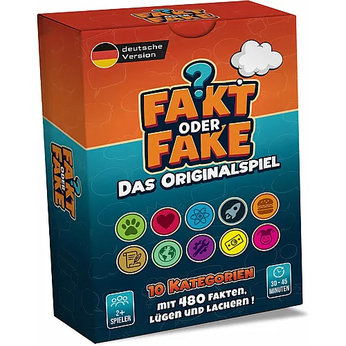 Trivia Quiz Cards Fakt oder Fake - Das Originalspiel