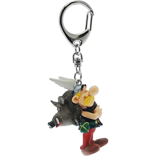 Plastoy Schl�sselanh�nger Asterix mit Wildschwein
