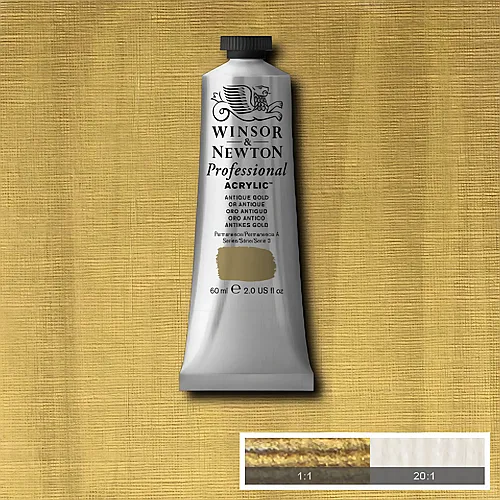 Winsor & Newton W&n Prof. Acrylfarbe 60ml Tube Antik Gold