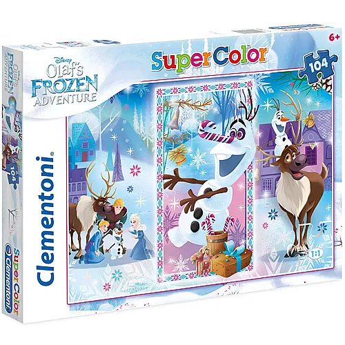 Clementoni Puzzle Supercolor Disney Frozen - Olaf - 104 Teile