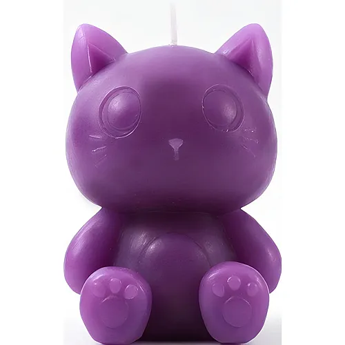 i-total CAT-Kerze violette 7 x 6 x 10cm