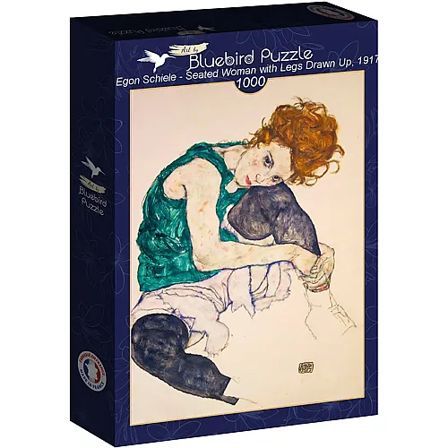 Bluebird Puzzle Egon Schiele Seated Woman with Legs Drawn Up, 1917 - 1000 Teile