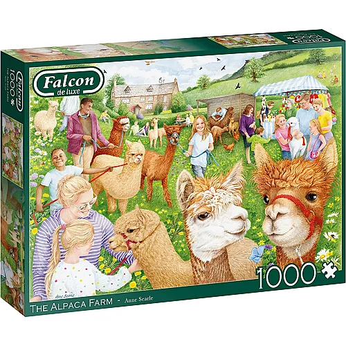 Falcon Puzzle Anne Searle Die Alpaka-Farm - 1000 Teile