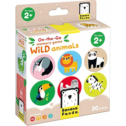 Banana Panda Memory f�r unterwegs Wildtiere (30Teile)