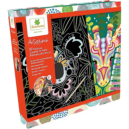 Sycomore Artissimo XL Multiactivites Scratch Art ET Sable Portraits D