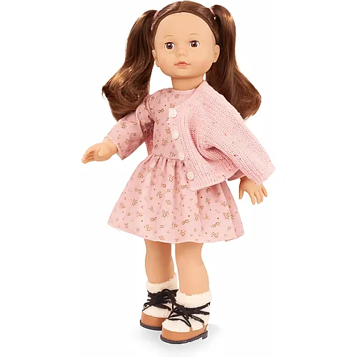 Bambola in piedi Elisabetta con capelli e occhi castani - 46 cm