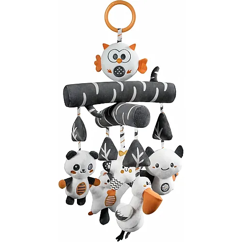 Tumama Kids TUMAMA Baby Kinderwagen Spielzeug ab 0 2 3 4 6 8 9 12 Monate, Kontrast Schwarz Weiss Spielbogen Anh�nger Greifspielzeug Babyspielzeug mit Klang, Pl�sch Tier H�ngespielzeug M�dchen Jungen Geschenk