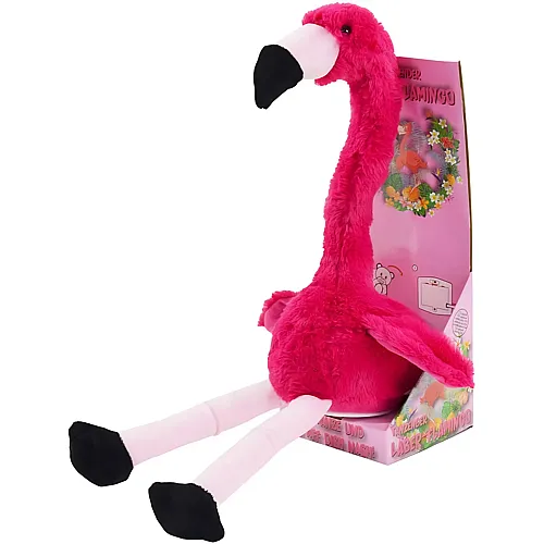 Flamingo Peet mit Wiedergabefunktion 34cm