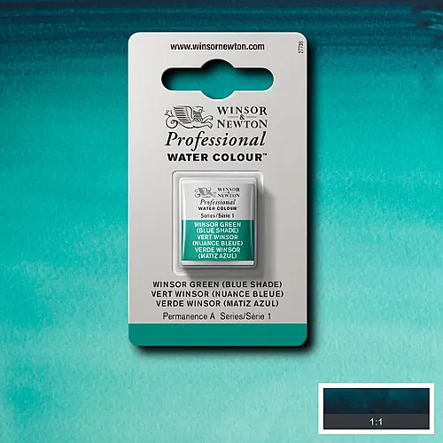 Winsor & Newton W&n Prof. Water Colour 1/2 N�pfchen Winsorgr�n (blauton)