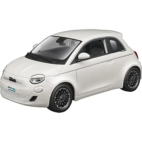 Bburago Fiat 500e Weiss