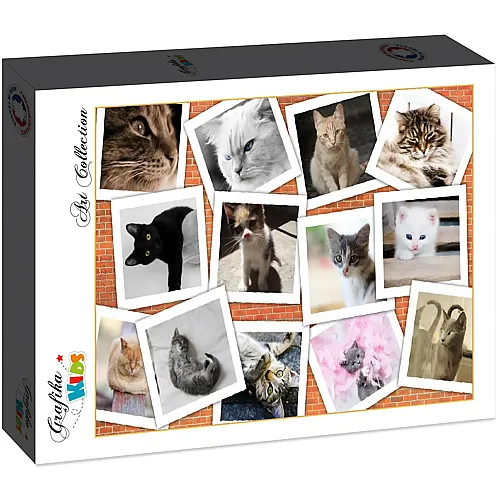 Grafika Puzzle Art Collection Grafika Kids Katzen - 12 Teile