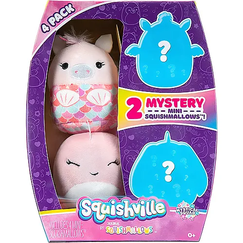 Squishmallows Squishville 4er Pack Mystic (5cm)