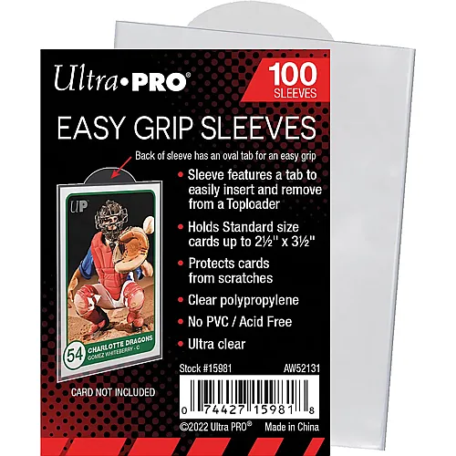Ultra Pro 2-1/2 X 3-1/2 Easy Grip Sleeves