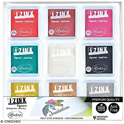 Aladine Izink Stempelkissen M Pastel - 9 Teile