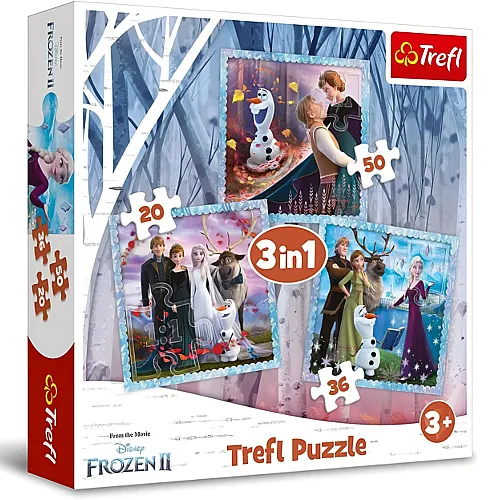 Trefl 3 in 1 Puzzle ? Disney Frozen 2