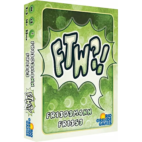 Rio Grande Games : FTW?! - Kartenspiel, f�r den Gewinn, niedrigste Punkte gewinnt, Partyspiel, das knifflige Kartenspiel f�r 2-6