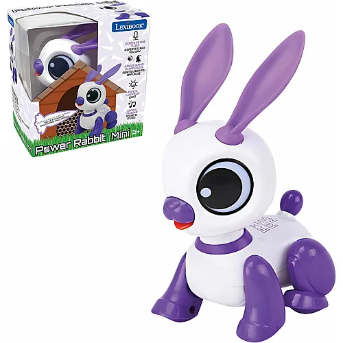 Lexibook Power Rabbit Mini - Mein Kleiner Hase Roboter - Hasenroboter mit Ger�uschen, Musik, Lichteffekten, Sprachwiederholung