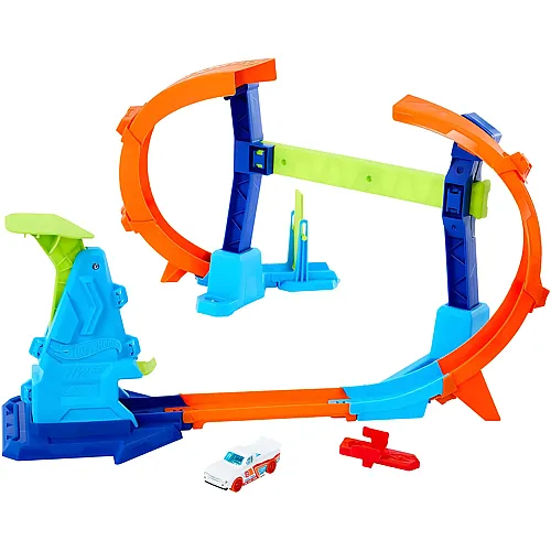 Hot Wheels Flip- und Jump-Action durch den Korkenzieher-Looping - 1:64