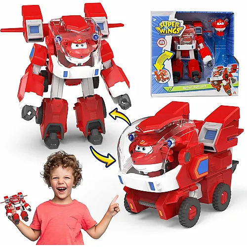 Super Wings Robot Toys - Jett Transformers Toy Cars Toy Trucks