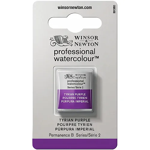 Winsor & Newton Professional Water Colour Aquarellfarbe Tyrian Purple - 1/2 Napf