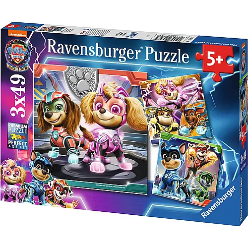 Ravensburger Puzzle Paw Patrol The Mighty Movie (3x49)