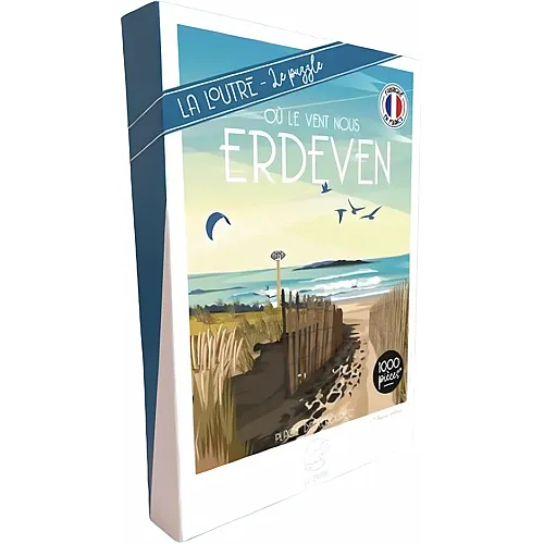 La Loutre Puzzle O� le vent nous ERDEVEN - PLAGE DE KEROURIEC - 1000 Teile