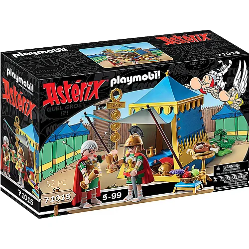 PLAYMOBIL Asterix Anfhrerzelt mit Generlen (71015)