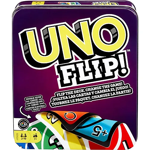UNO Flip in robuster Metalldose