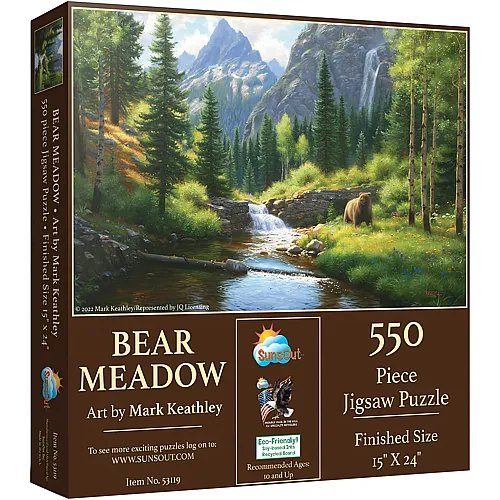 SunsOut Puzzle Mark Keathley Bear Meadow - 550 Teile