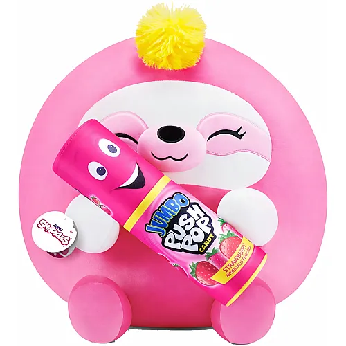 Zuru Snackles Faultier mit Jumbo Push Pop Candy - 28 cm