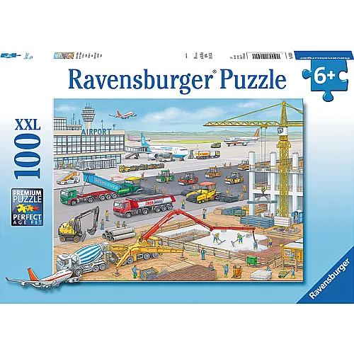 Ravensburger Puzzle Baustelle am Flughafen (100XXL)