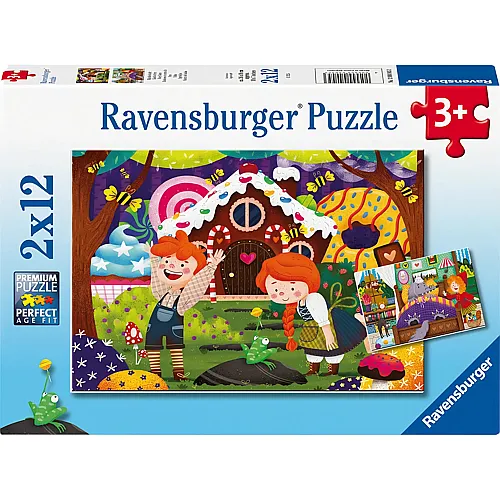 Ravensburger Puzzle 2in1 M�rchenhafte Geschichten - 12 Teile