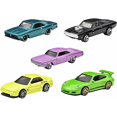 Hot Wheels 5er Geschenkset Fast & Furious - 1:64
