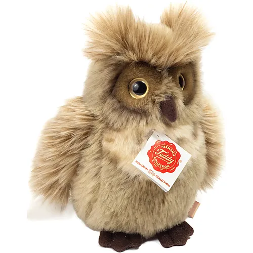 Teddy-Hermann Eule Graubraun - 17 cm
