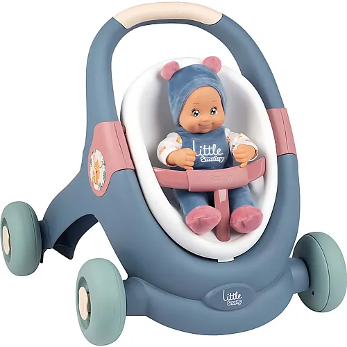 Smoby LS 3-in1 Lauflernwagen + Puppe