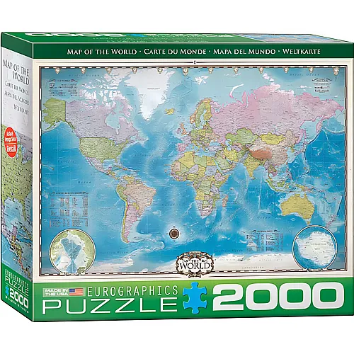 Eurographics Puzzle Weltkarte (2000Teile)