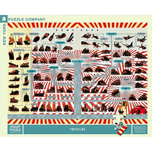 New York Puzzle Company Vehicles - 1000 Teile