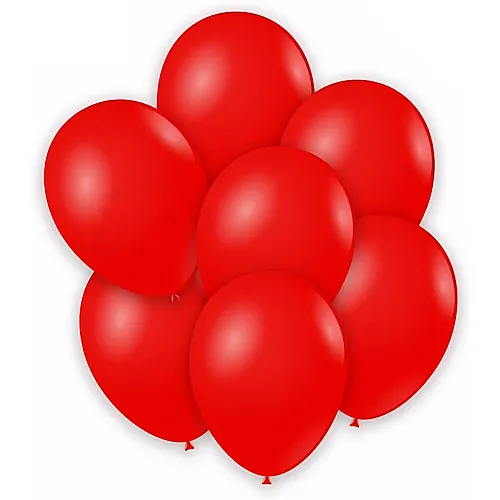 Rubber balloons intense red 120cm, 100 pcs. in a bag