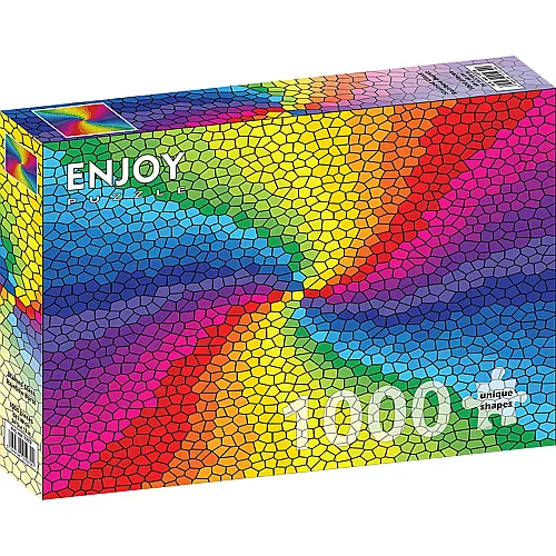Enjoy Puzzle Stained Glass Rainbow Burst - 1000 Teile