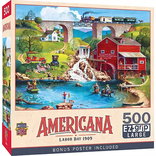 Master Pieces Puzzle Americana Tag der Arbeit 1909 - 500 Teile