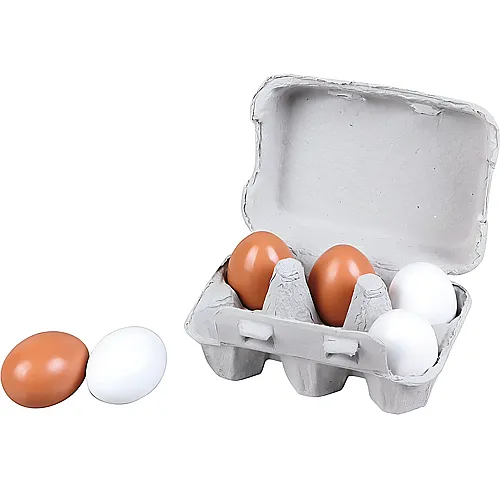 6 Eier im Eierkarton
