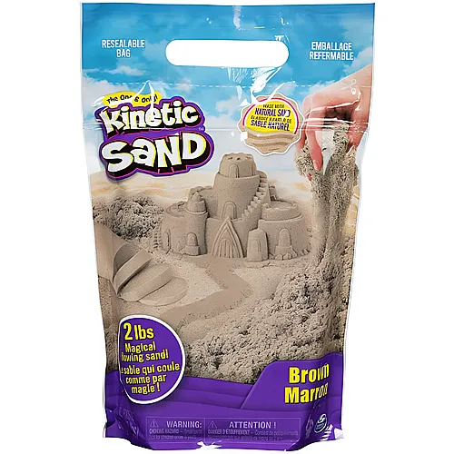 Spin Master Kinetic Sand Magischer Sand Braun (907g)