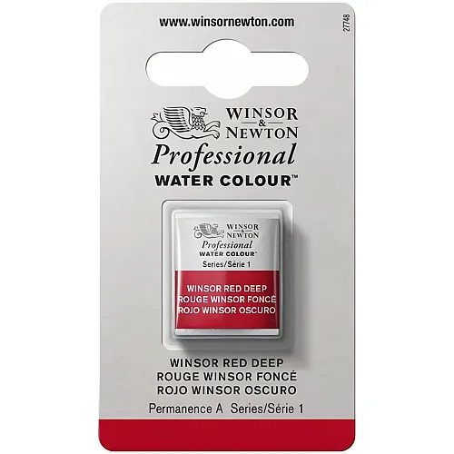 Winsor & Newton Professional Water Colour Aquarellfarbe Winsorrot Dunkel - 1/2 Napf